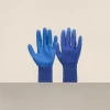 Blue anti-slip and warm gloves for both men and women, thickened knitted for winter outdoor labor protection Application Scenario